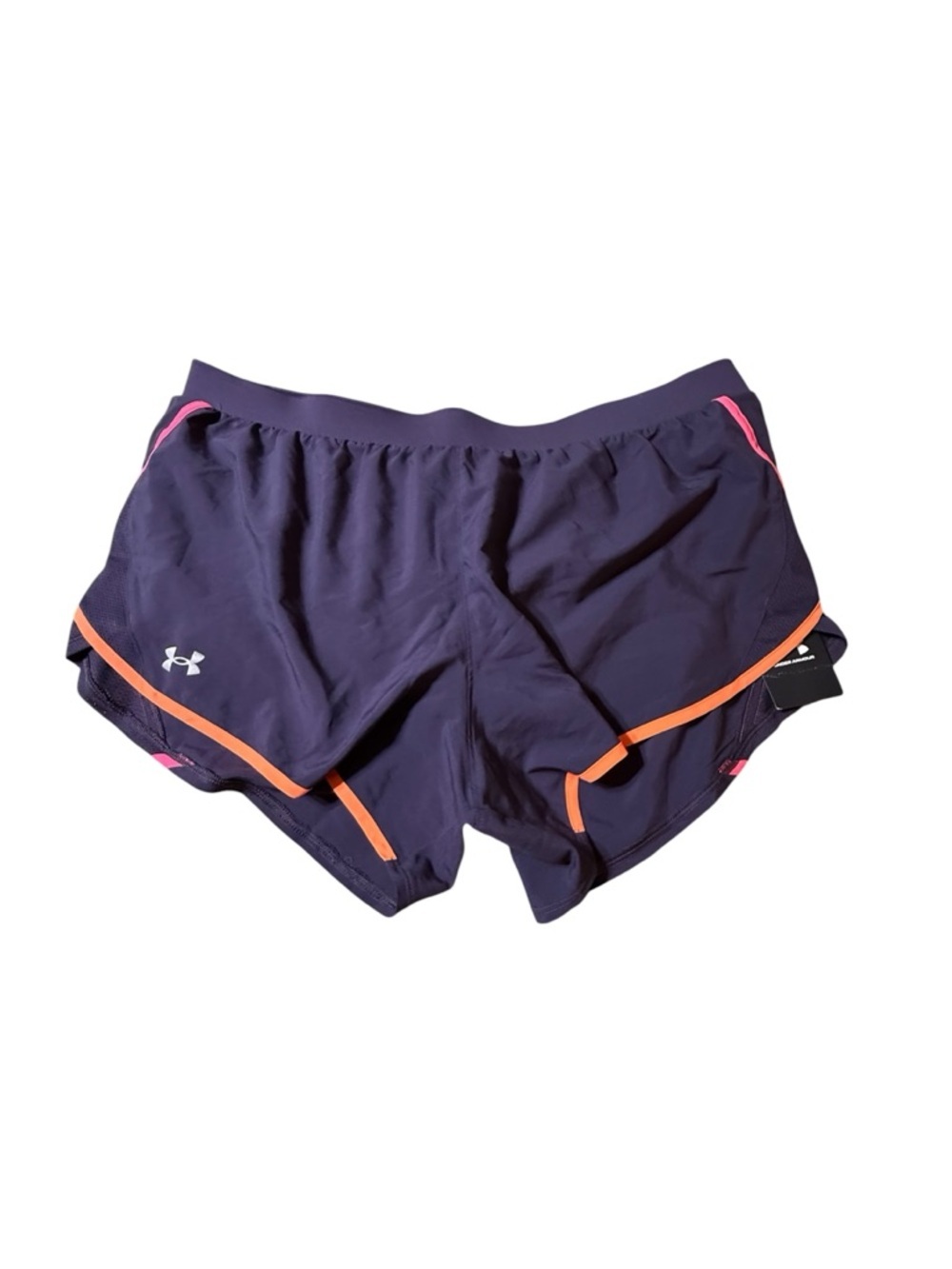 NWT Women Under Armour Fly By Shorts 2.0 size XXL Tux Purple - Picture 1 of 4